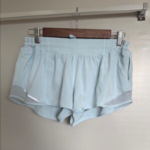 pale blue lulu speed up shorts